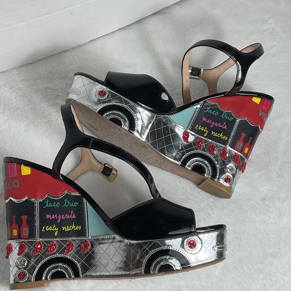 Kate Spade taco truck / viva el taco wedge collection - Picture 5 of 6